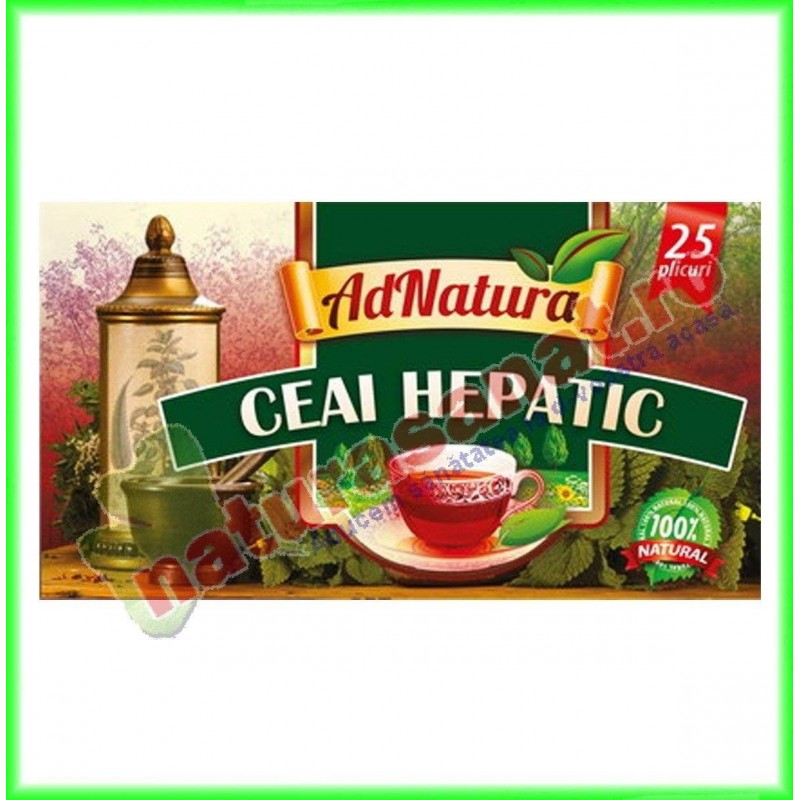 Ceai Hepatic 20 plicuri - Ad Natura - www.naturasanat.ro