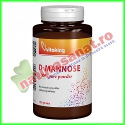 D-Mannose (D-Manoza) Pulbere 100 g - Vitaking - www.naturasanat.ro