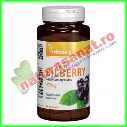 Extract de Afin negru (Bilberry) 470mg 90 capsule - Vitaking - www.naturasanat.ro