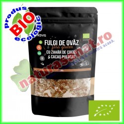 Ovaz Fulgi Fini cu Zahar de Cocos si Cacao Ecologici fara Gluten 200 g - Niavis - www.naturasanat