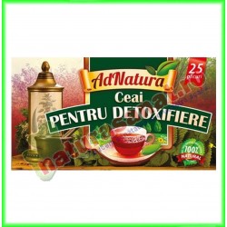 Ceai Pentru Detoxifiere 20 plicuri - Ad Natura - www.naturasanat.ro
