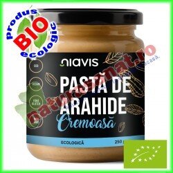 Pasta de Arahide Cremoasa Ecologica BIO 250 g - Niavis - www.naturasanat.ro