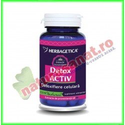 Detox Activ (fost Detoxiplant Activ) 30 capsule - Herbagetica - www.naturasanat.ro
