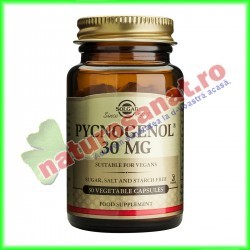 Pycnogenol 30 mg 30 capsule vegetale - Solgar - www.naturasanat.ro