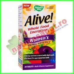 Alive! Women’s Ultra 30 tablete filmate - Nature's Way - Secom - www.naturasanat.ro