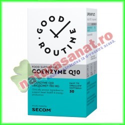 Coenzyme Q10 30 capsule gelatinoase moi - Good Routine - Secom - www.naturasanat.ro