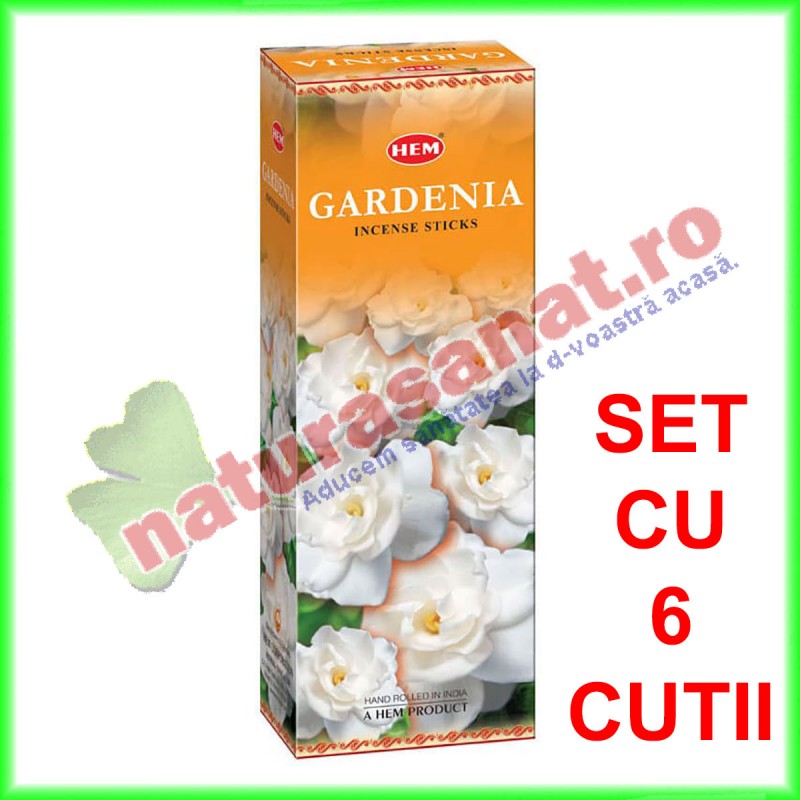 Gardenia Betisoare Parfumate 120 buc (set cu 6 cutii) - HEM - www.naturasanat.ro