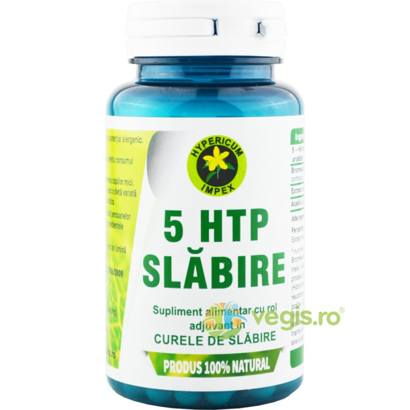 5 HTP Slabire 60 capsule - Hypericum Impex - www.naturasanat.ro