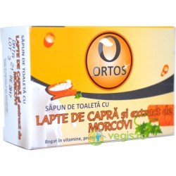 Sapun Cu Lapte Capra Si Extract Morcovi 100 g - Ortos - www.naturasanat.ro