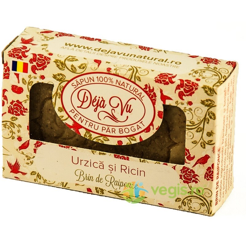 Sapun natural cu Urzica&Ricin 90 g - www.naturasanat.ro