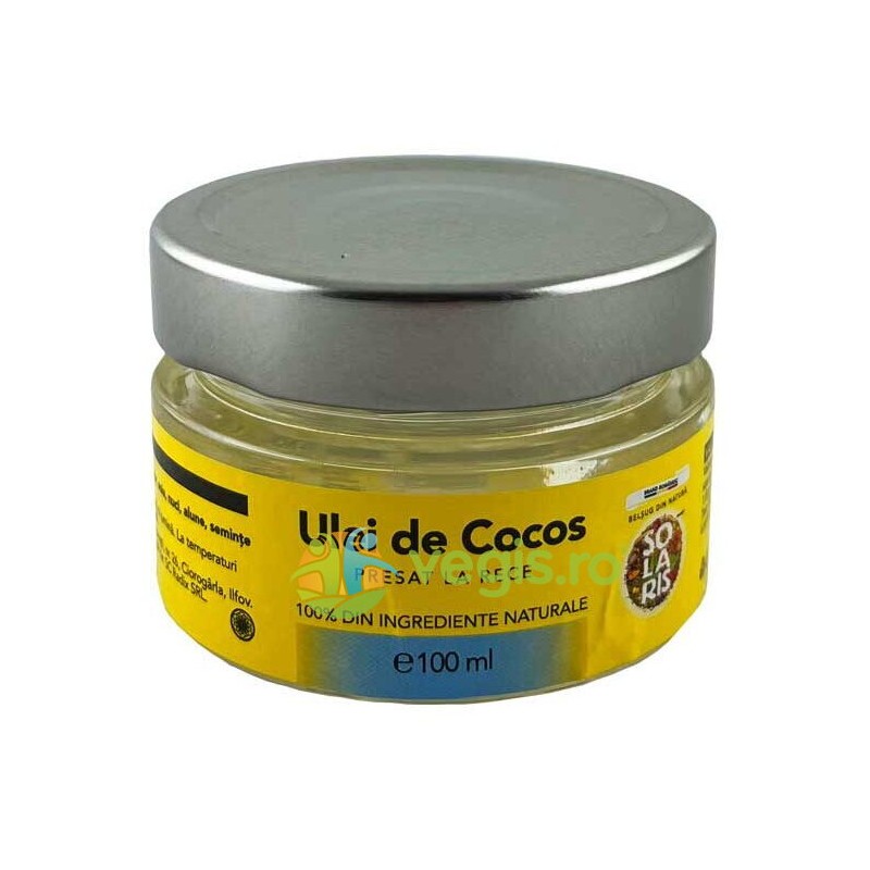 Ulei de Cocos Borcan 100 ml - Solaris - www.naturasanat.ro