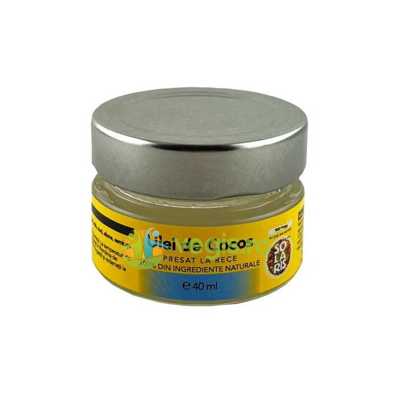 Ulei de Cocos Borcan 40 ml - Solaris - www.naturasanat.ro