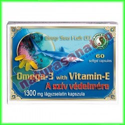 Omega 3 + Vitamina E 1300 mg 60 capsule - Dr. Chen Patika - Mixt Com - www.naturasanat.ro