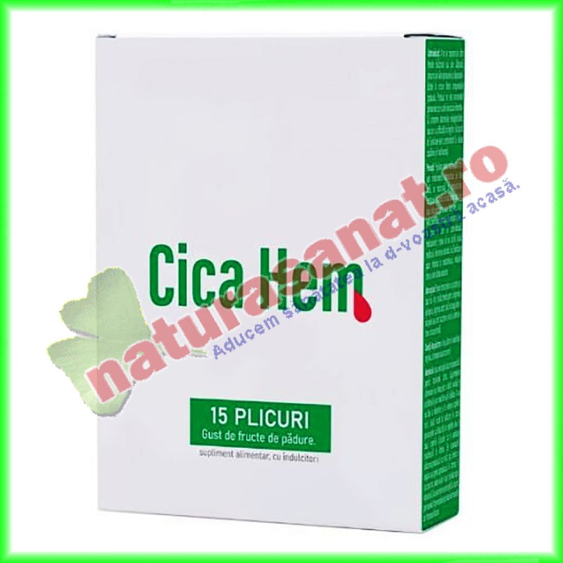 Cica Hem cu Gust de Fructe de Padure 15 plicuri - Naturpharma - www.naturasanat.ro