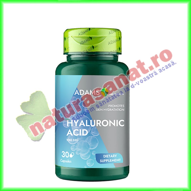 Acid Hialuronic 100 mg 30 capsule - Adams Vision - www.naturasanat.ro