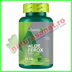 Aloe Ferox 450 mg 180 capsule - Adams Vision - www.naturasanat.ro