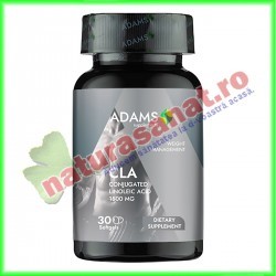 CLA Conjugated Linoleic Acid (Acid Linoleic Conjugat) 1500 mg 30 capsule - Adams Vision - www.naturasanat.ro