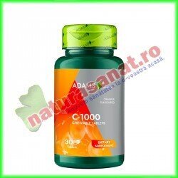 C-1000 Masticabil (Vitamina C) 30 tablete - Adams Vision - www.naturasanat.ro