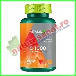 C-1000 Masticabil (Vitamina C) 120 tablete - Adams Vision - www.naturasanat.ro
