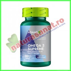 Omega3 Supreme (50% EPA / 25% DHA) 30 capsule - Adams Vision - www.naturasanat.ro