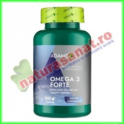 Omega 3 Forte (33% EPA / 22% DHA) 90 capsule - Adams Vision - www.naturasanat.ro