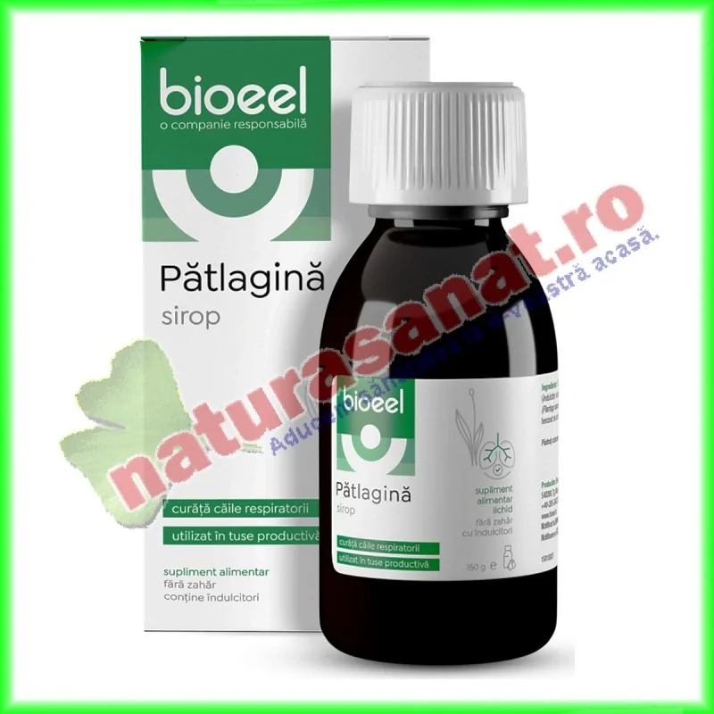 Sirop de Patlagina 150 ml - Bioeel - www.naturasanat.ro