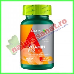 Vitamina B12 1000 mcg 90 tablete - Adams Vision - www.naturasanat.ro