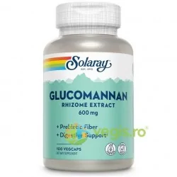 Glucomannan (Konjac) 600mg 100 capsule - Solaray - Secom - www.naturasanat.ro
