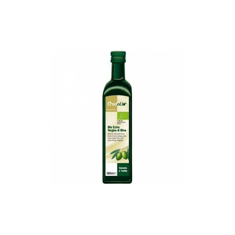 Ulei de masline extravirgin presat la rece 500ml - ECO-BIO - CRUDOLIO - www.naturasanat.ro