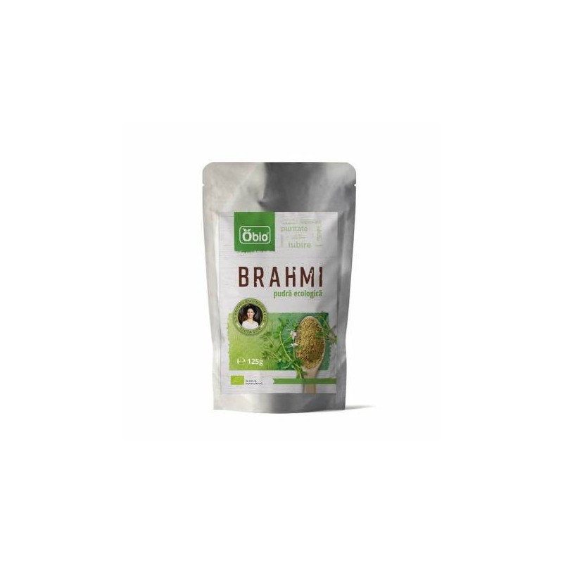 Brahmi pulbere eco-bio 125g OBio - www.naturasanat.ro