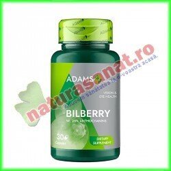 Bilberry Extract Afin 500 mg 30 capsule - Adams Vision - www.naturasanat.ro