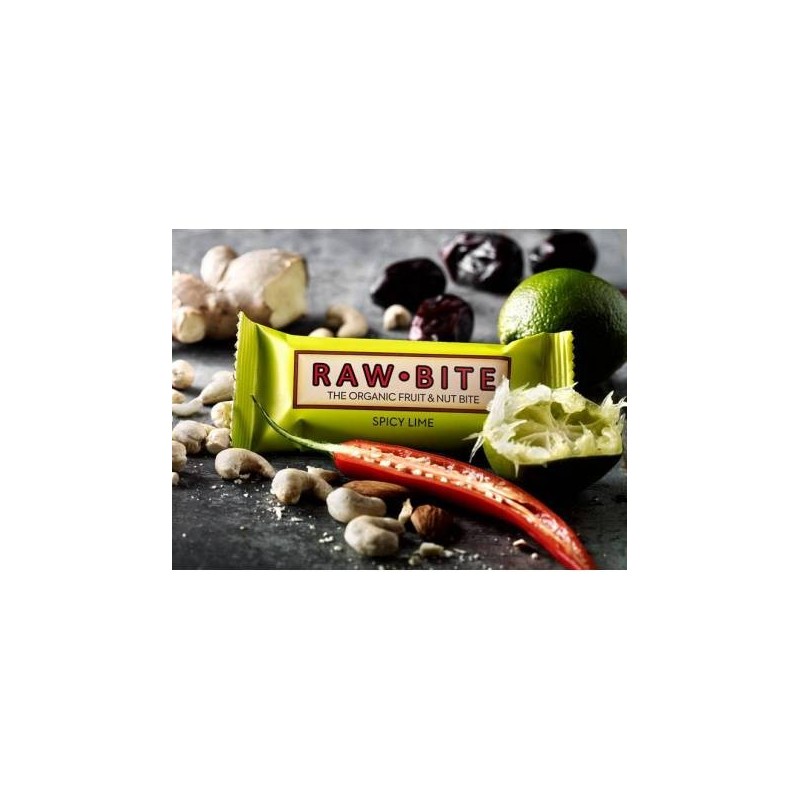 BATON SPICY LIME - LIME si CONDIMENTE 50g - RAW BITE - www.naturasanat.ro