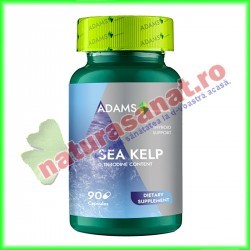 Sea Kelp Iod Natural 600 mg 90 capsule - Adams Vision - www.naturasanat.ro