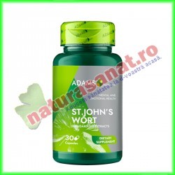 St.John's Wort Sunatoare 550 mg 30 capsule - Adams Vision - www.naturasanat.ro