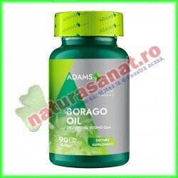 Borago Oil Ulei de Limba Mielului 1000 mg 90 capsule - Adams Vision - www.naturasanat.ro