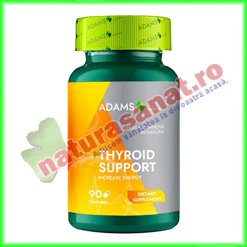 Thyroid Support 90 capsule - Adams Vision - www.naturasanat.ro