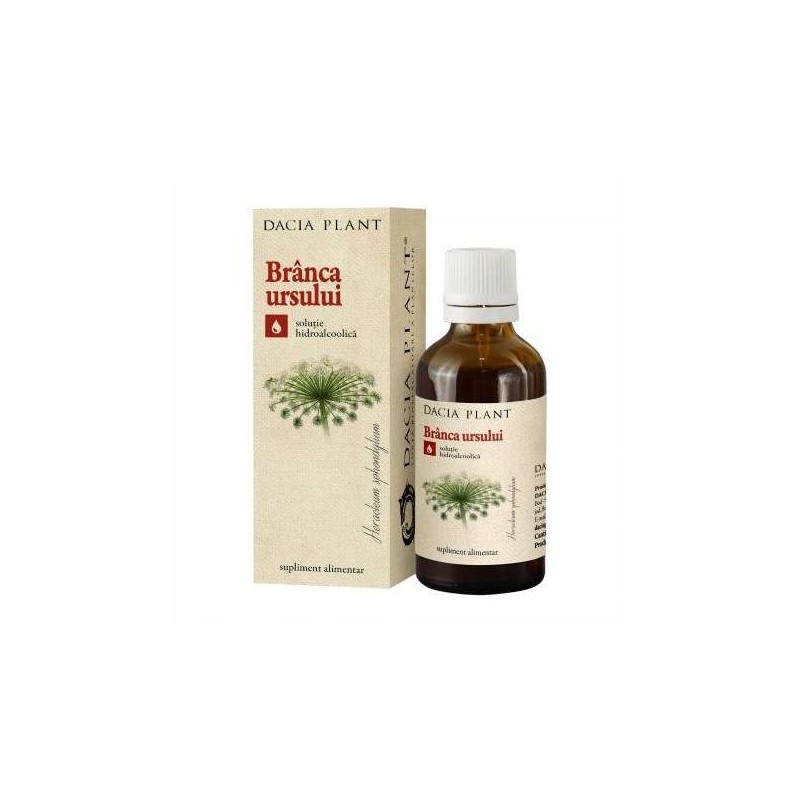 Tinctura Branca Ursului 50ml - Dacia Plant - www.naturasanat.ro