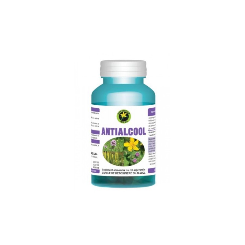 Antialcool 60cps - Hypericum - www.naturasanat.ro
