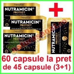 Nutramicin Protect PROMOTIE 60 capsule la pret de 45 capsule (3+1) - Cosmo Pharm - www.naturasanat.ro