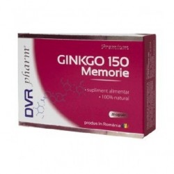 Gingko 150mg memorie 20cps -DVR Pharm - www.naturasanat.ro