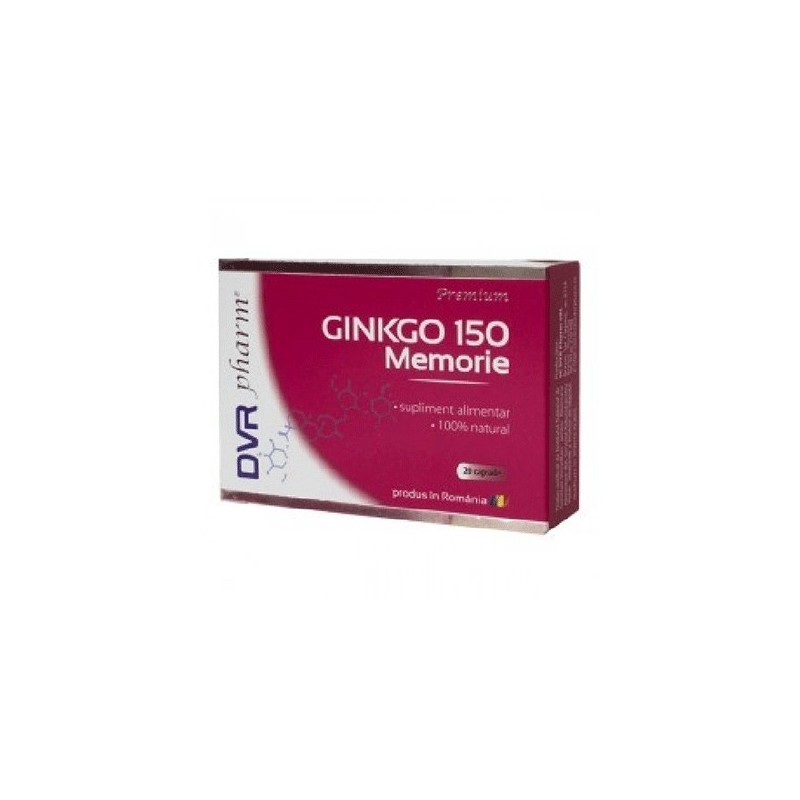 Gingko 150mg memorie 20cps -DVR Pharm - www.naturasanat.ro