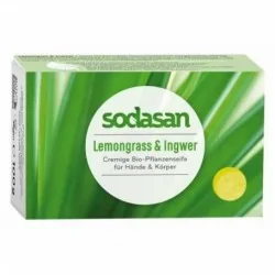 Sapun crema ecologic cu lemongrass 100gr - SODASAN - www.naturasanat.ro