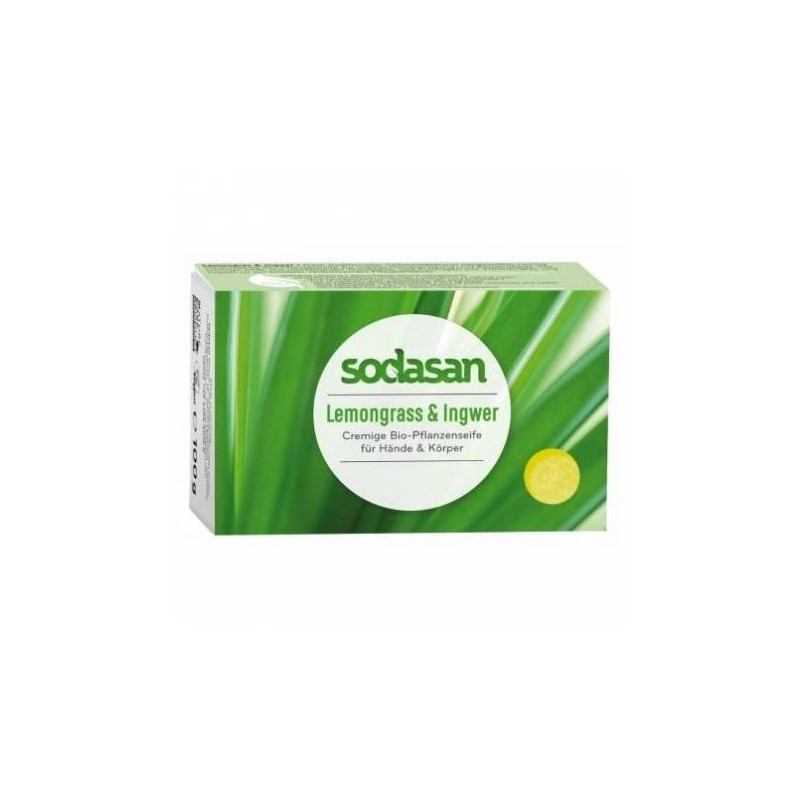 Sapun crema ecologic cu lemongrass 100gr - SODASAN - www.naturasanat.ro
