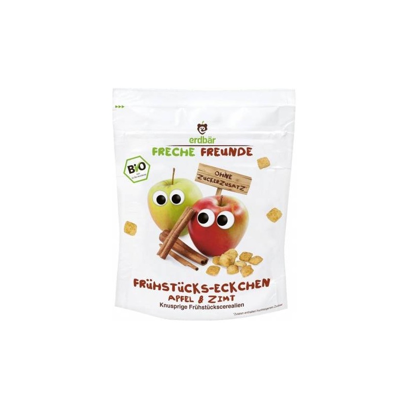 Cereale pt. mic dejun cu mere si scortisoara eco-bio 125g - Erdbar - www.naturasanat.ro