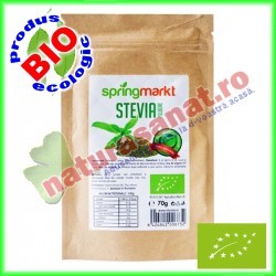 Stevia Pulbere Ecologica 70 g - Springmarkt - www.naturasanat.ro