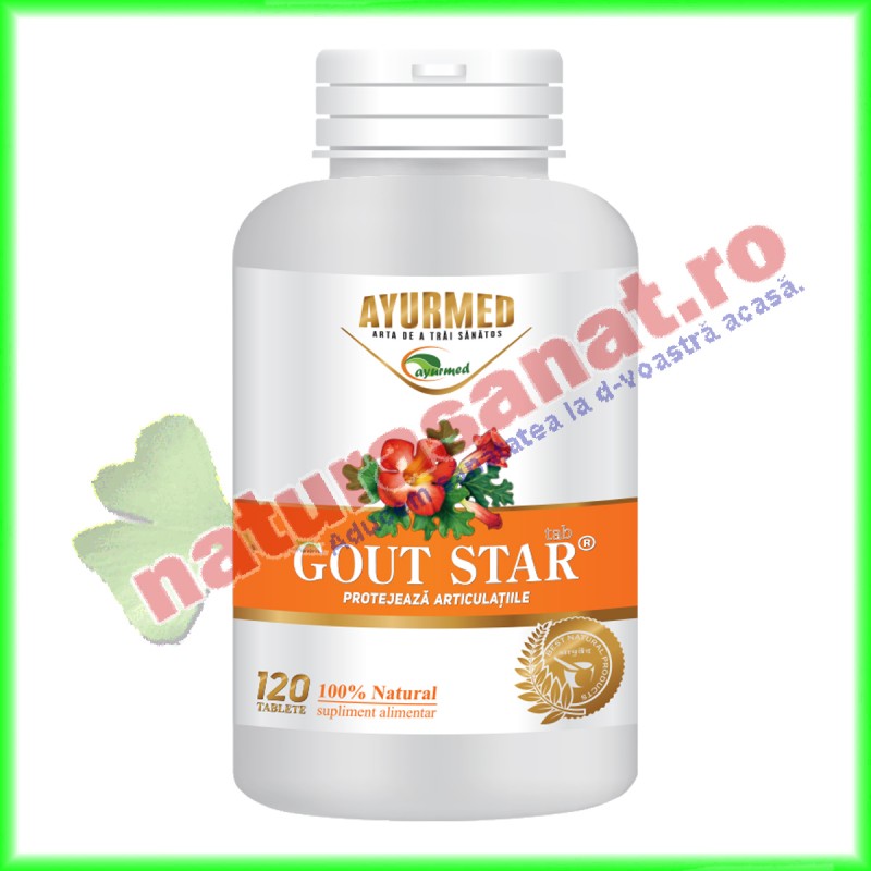 Gout Star 120 tablete - Star International - www.naturasanat.ro
