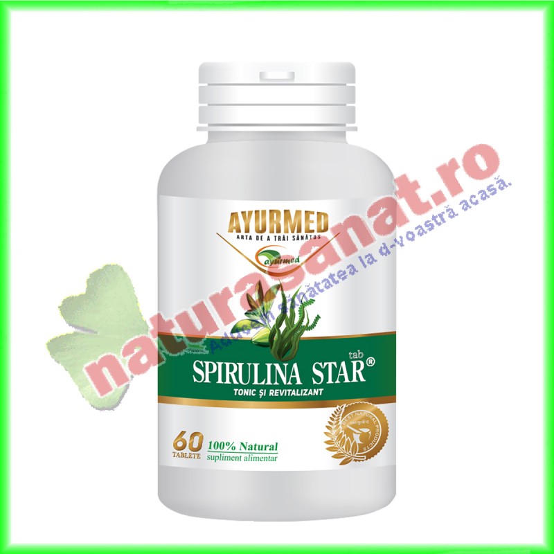 Spirulina Star 60 tablete - Star International - www.naturasanat.ro