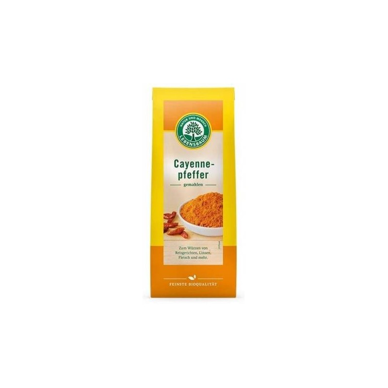 Piper Cayenne macinat - eco-bio 50g - Lebensbaum - www.naturasanat.ro