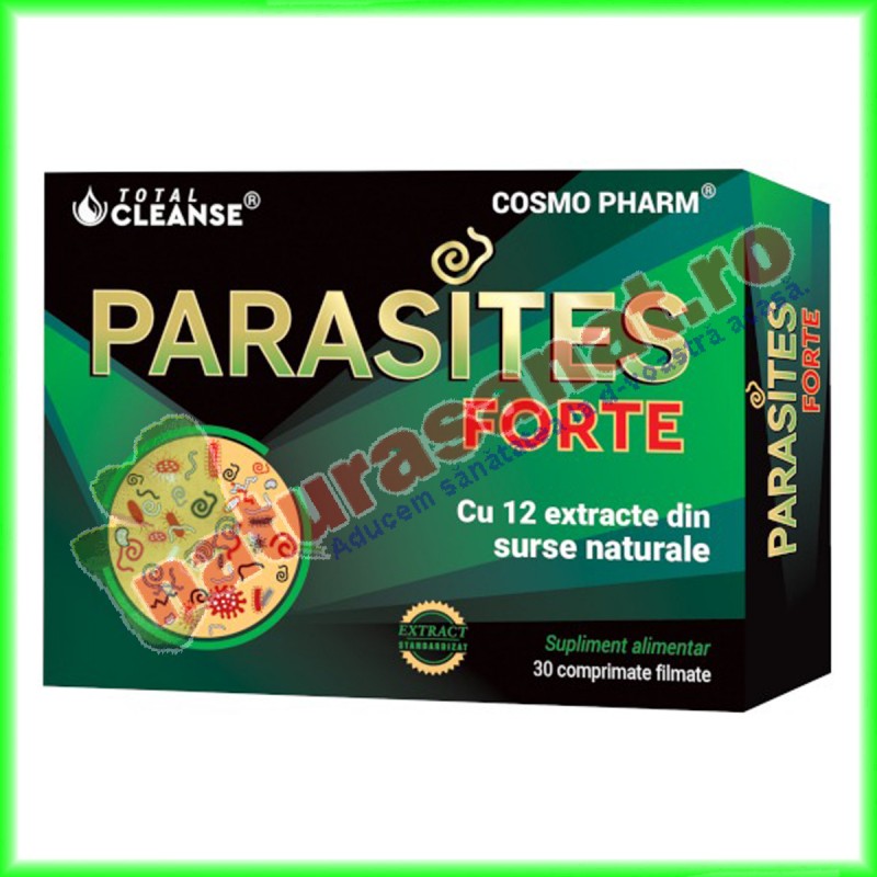 Parasites Forte Total Cleanse 30 comprimate - Cosmo Pharm - www.naturasanat.ro