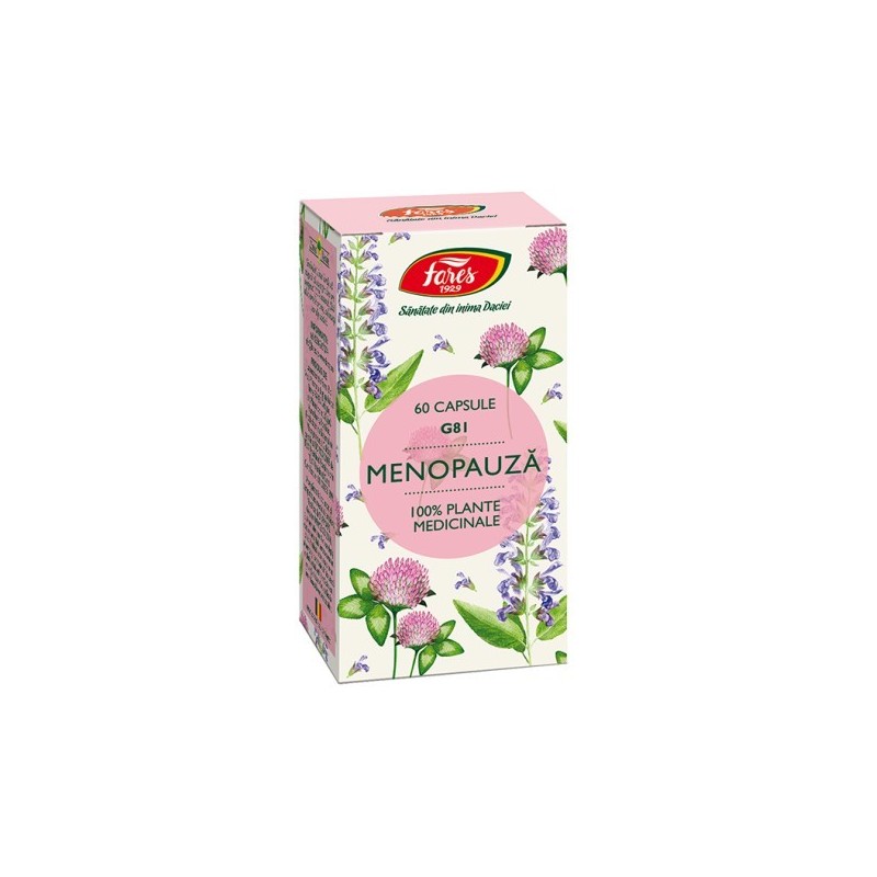 Menopauza - G81 - 60cps - Fares - www.naturasanat.ro